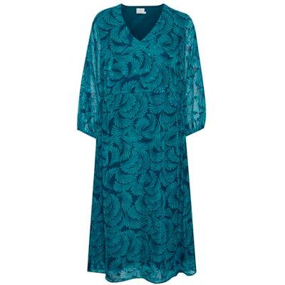 KAFFE Dress Femme, Legion Blue/Blue Bird Print, 40 KAFFE Dress Femme, Legion Blue/Blue Bird Print, 40