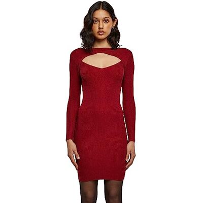 Urban Classics Robe Coupée pour Femme Robe décontractée Femme (lot de 1) Urban Classics Robe Coupée pour Femme Robe décontractée Femme (lot de 1)
