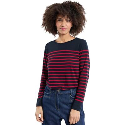 Armor-lux Armor Lux, Marinière "Port-Louis" Héritage, Top à manches longues Femme, Multicolore (Ii9 Rich Navy/Braise Ii9), 36 Armor-lux Armor Lux, Marinière "Port-Louis" Héritage, Top à manches longues Femme, Multicolore (Ii9 Rich Navy/Braise Ii9), 36