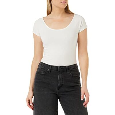 LTB Jeans Jayodi T-Shirt Femme, White 100, XL LTB Jeans Jayodi T-Shirt Femme, White 100, XL
