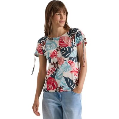 Cecil T-shirt Mit Raffung Und Print T-shirt avec fronces et imprimé Femme (lot de 1) Cecil T-shirt Mit Raffung Und Print T-shirt avec fronces et imprimé Femme (lot de 1)