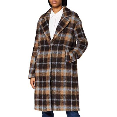 camel active Womenswear 3.1075E+11 Jacket, Check Bleu Marron, 44 Femme camel active Womenswear 3.1075E+11 Jacket, Check Bleu Marron, 44 Femme