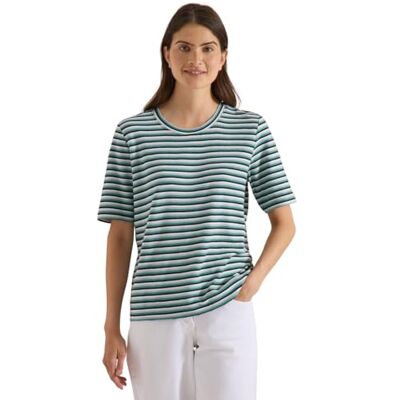 Cecil T-shirt Mit Struktur Und Streifen T-shirt avec structure et rayures Femme (lot de 1) Cecil T-shirt Mit Struktur Und Streifen T-shirt avec structure et rayures Femme (lot de 1)