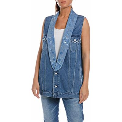Replay W7797 Gilet en jean Femme Replay W7797 Gilet en jean Femme