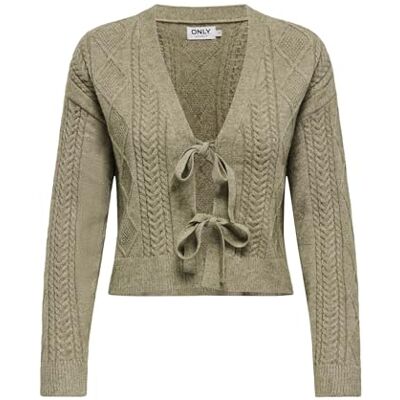 ONLY Onlfia Ls String Cardigan KNT Nca, Gris, M ONLY Onlfia Ls String Cardigan KNT Nca, Gris, M