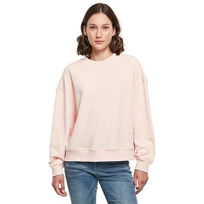 Build Your Brand Sweat-shirt surdimensionné à col rond pour femme, rose, XL Build Your Brand Sweat-shirt surdimensionné à col rond pour femme, rose, XL
