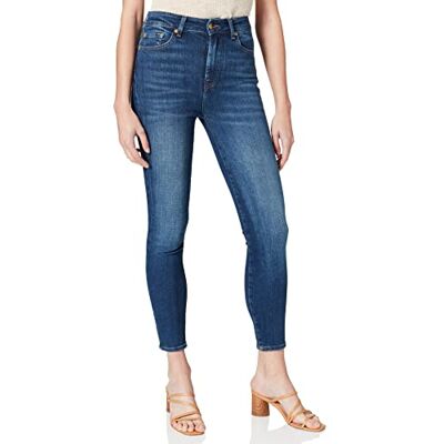 7 For All Mankind Jeans Femme, Bleu Foncé, 24W 7 For All Mankind Jeans Femme, Bleu Foncé, 24W