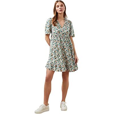 Trendyol Robe À Motif Floral Multicolore décontractée Femme Trendyol Robe À Motif Floral Multicolore décontractée Femme