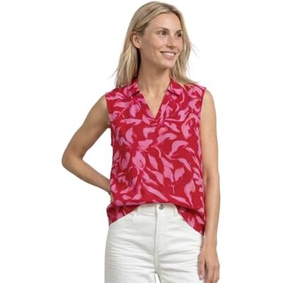 Street One 3230789 Haut en mélange structuré avec col Femme (lot de 1) Street One 3230789 Haut en mélange structuré avec col Femme (lot de 1)