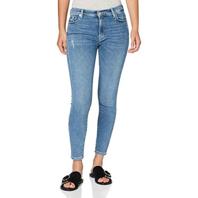 7 For All Mankind Skinny Jeans Femme, Bleu Moyen, 24 7 For All Mankind Skinny Jeans Femme, Bleu Moyen, 24