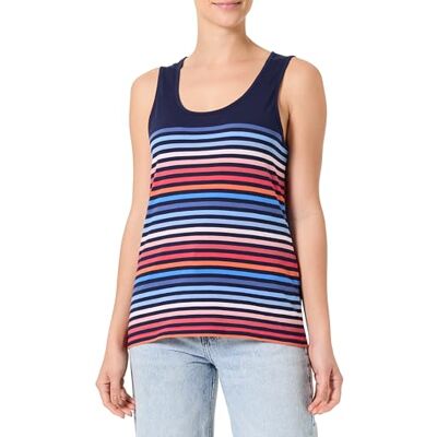Armor-lux Armor Lux Débardeur rayé 10 Couleurs col Rond en Coton léger Femme, Multicol Cornugallia Seal, L Armor-lux Armor Lux Débardeur rayé 10 Couleurs col Rond en Coton léger Femme, Multicol Cornugallia Seal, L