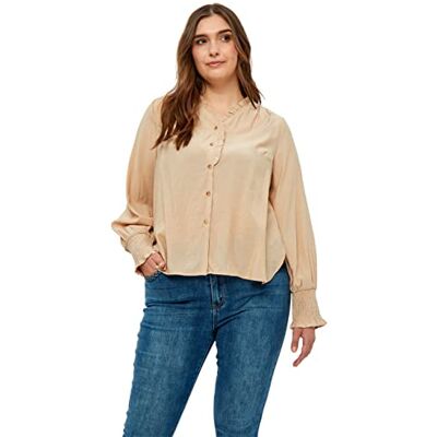 Peppercorn Maibritt Curve Chemisier à manches longues Chemisier courbe à manches longues Femme Peppercorn Maibritt Curve Chemisier à manches longues Chemisier courbe à manches longues Femme