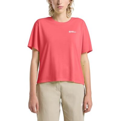 Jack Wolfskin - Vonnan Crop T W - Orange - Top Jack Wolfskin - Vonnan Crop T W - Orange - Top