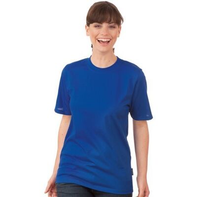 Trigema T-shirt pour femme en 100% coton, bleu roi, M Trigema T-shirt pour femme en 100% coton, bleu roi, M