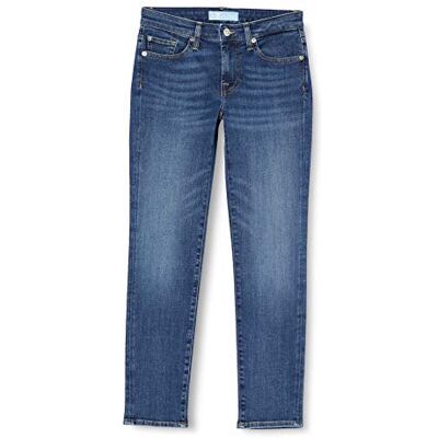 7 For All Mankind Pyper Crop Jeans Femme, Bleu Moyen., 24 7 For All Mankind Pyper Crop Jeans Femme, Bleu Moyen., 24