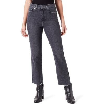 7 For All Mankind Logan Stovepipe Onyx Jeans pour femme, gris, 24 7 For All Mankind Logan Stovepipe Onyx Jeans pour femme, gris, 24