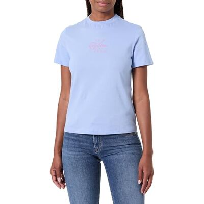 Calvin Jeans T-shirts graphiques pour femmes, Bleu (bleu modéré), XXS Calvin Jeans T-shirts graphiques pour femmes, Bleu (bleu modéré), XXS