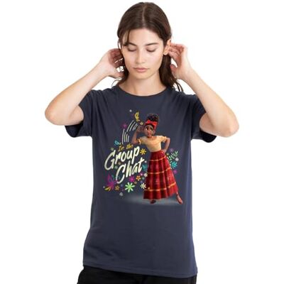 Disney Encanto Dolores Is In The Group Chat Ladies T Shirt, Deep Navy T-shirt Femme Disney Encanto Dolores Is In The Group Chat Ladies T Shirt, Deep Navy T-shirt Femme