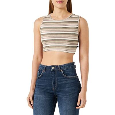 LTB Jeans Yacepe Débardeur à bretelles pour femme, White Sage Mellow Rose St 13605, L LTB Jeans Yacepe Débardeur à bretelles pour femme, White Sage Mellow Rose St 13605, L