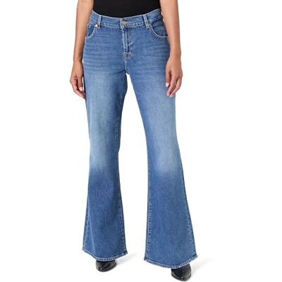 7 For All Mankind Spencer Flare Explorer, Bleu moyen., 29W 7 For All Mankind Spencer Flare Explorer, Bleu moyen., 29W