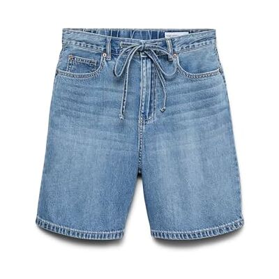 VERO MODA Vmvilla Mr Bermuda DNM Li3133, Bleu jeans clair, S VERO MODA Vmvilla Mr Bermuda DNM Li3133, Bleu jeans clair, S