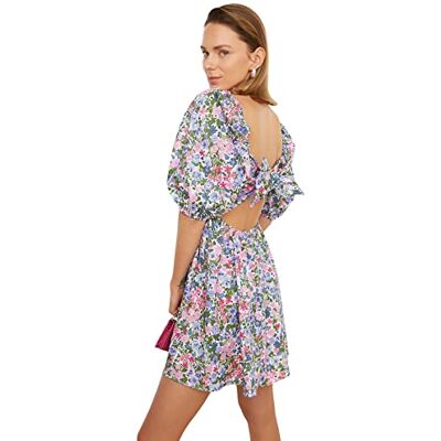 Trendyol Mini robe patineuse tissée coupe régulière pour femme Mini robe patineuse tissée coupe régulière pour femme Femme (lot de 1) Trendyol Mini robe patineuse tissée coupe régulière pour femme Mini robe patineuse tissée coupe régulière pour femme Femme (lot de 1)