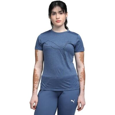 PUMA W Tad Essential Heather Logo Tee T-shirts Mixte (lot de 1) PUMA W Tad Essential Heather Logo Tee T-shirts Mixte (lot de 1)