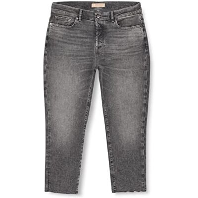 7 For All Mankind Josefina Luxe Vintage with Worn Out Hem Jeans Femme, Gris, 26W / 26L 7 For All Mankind Josefina Luxe Vintage with Worn Out Hem Jeans Femme, Gris, 26W / 26L