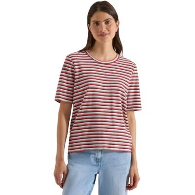 Cecil T-shirt Mit Struktur Und Streifen T-shirt avec structure et rayures Femme (lot de 1) Cecil T-shirt Mit Struktur Und Streifen T-shirt avec structure et rayures Femme (lot de 1)