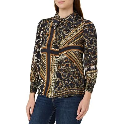 KAFFE Chemise Imprimée À Manches 3/4 pour Femme, Coupe Droite, Col Long Chemise Femme KAFFE Chemise Imprimée À Manches 3/4 pour Femme, Coupe Droite, Col Long Chemise Femme