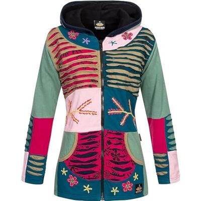 Ankerglut Veste Polaire Patchwork À Capuche pour Femme Coupe-vent #Nepalliebe Veste polaire Femme Ankerglut Veste Polaire Patchwork À Capuche pour Femme Coupe-vent #Nepalliebe Veste polaire Femme