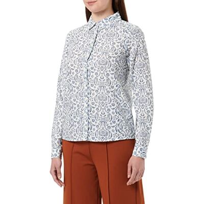 Springfield Chemise en lin et coton Chemise Femme Springfield Chemise en lin et coton Chemise Femme