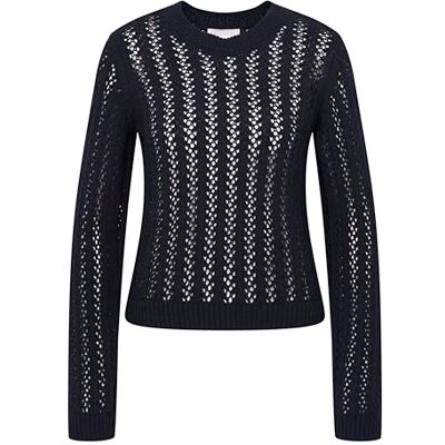 bugatti Pull à col rond pour femme, Noir 290, XXL bugatti Pull à col rond pour femme, Noir 290, XXL