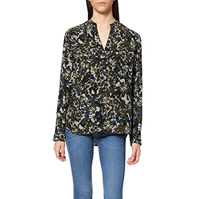 camel active Womenswear Bluse Femme, Aop Cobalt, XS camel active Womenswear Bluse Femme, Aop Cobalt, XS