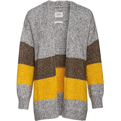 camel active Cardigan pour femme, gris clair, M camel active Cardigan pour femme, gris clair, M