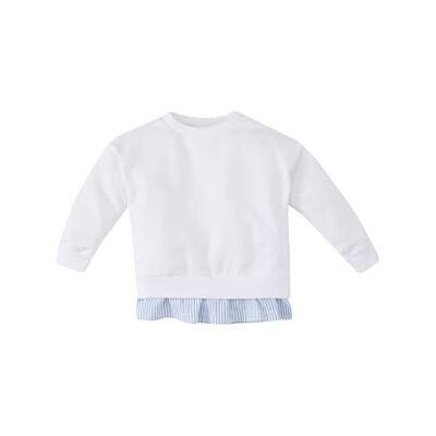 DeFacto Pull pour fille, joli pull pour bébé à manches longues sweat confortable pour bébé, mignon t-shirt à manches longues pour filles, pull pour enfants de haute qualité, Blanc, da 5 a 6 anni DeFacto Pull pour fille, joli pull pour bébé à manches longues sweat confortable pour bébé, mignon t-shirt à manches longues pour filles, pull pour enfants de haute qualité, Blanc, da 5 a 6 anni