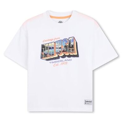 Timberland T-Shirt Garçon Blanc 8 Ans Timberland T-Shirt Garçon Blanc 8 Ans