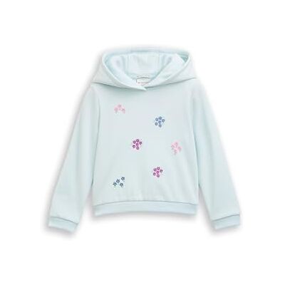 TOM TAILOR Sweat-shirt pour fille, 38340 Quiet Light Blue, 92-98 TOM TAILOR Sweat-shirt pour fille, 38340 Quiet Light Blue, 92-98