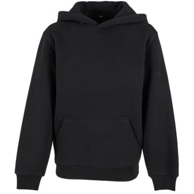Build Your Brand Sweat à capuche unisexe pour enfant, 70% coton, 30% élasthanne, noir, 164-158, Noir, 158-164 Build Your Brand Sweat à capuche unisexe pour enfant, 70% coton, 30% élasthanne, noir, 164-158, Noir, 158-164