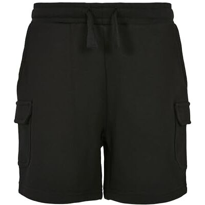 Urban Classics Boys Organic Cargo Sweat Shorts Garçon, Noir, XL Urban Classics Boys Organic Cargo Sweat Shorts Garçon, Noir, XL