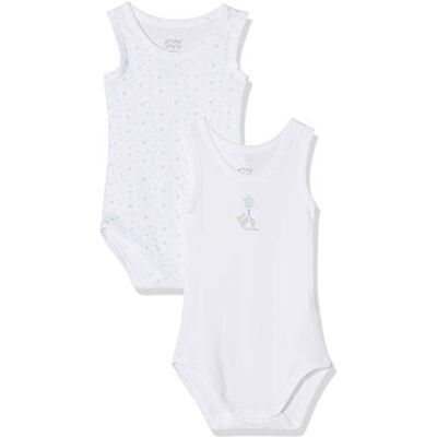 Chicco Set 2 Body Senza Maniche Lot de 2 justaucorps sans manches Bébé garçon Chicco Set 2 Body Senza Maniche Lot de 2 justaucorps sans manches Bébé garçon