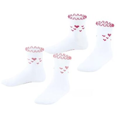 ESPRIT mixte enfant Lovely Heart 2-Pack chaussettes respirantes coton motif fantaisie coeur douces sur la peau résistantes multipack 2 paires ESPRIT mixte enfant Lovely Heart 2-Pack chaussettes respirantes coton motif fantaisie coeur douces sur la peau résistantes multipack 2 paires