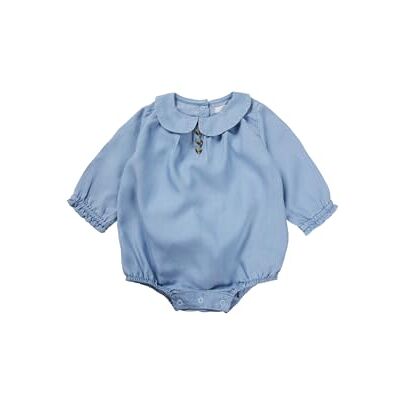 Noppies Combinaison Napa à manches longues pour bébé fille, Bleu brillant P026, 74 Noppies Combinaison Napa à manches longues pour bébé fille, Bleu brillant P026, 74