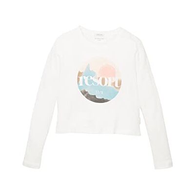 TOM TAILOR Fille T-shirt à manches longues pour enfant avec imprimé TOM TAILOR Fille T-shirt à manches longues pour enfant avec imprimé