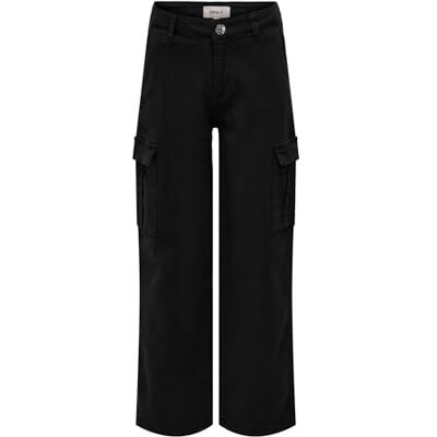 ONLY KIDS Pantalon cargo Kogyarrow-vox STR PNT Noos pour fille, Noir, 146 ONLY KIDS Pantalon cargo Kogyarrow-vox STR PNT Noos pour fille, Noir, 146