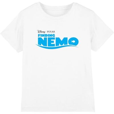 Disney Finding Nemo T-shirt unisexe avec logo pour enfant, blanc, 5-6 ans, blanc, 5-6 ans Disney Finding Nemo T-shirt unisexe avec logo pour enfant, blanc, 5-6 ans, blanc, 5-6 ans