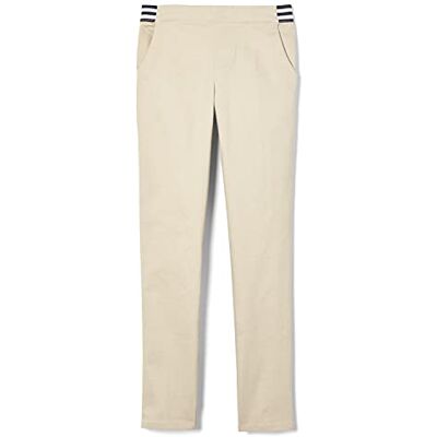 French Toast Pantalon skinny à enfiler, avec taille élastique et poches Uniforme scolaire pour enfants, Kaki, 8 French Toast Pantalon skinny à enfiler, avec taille élastique et poches Uniforme scolaire pour enfants, Kaki, 8