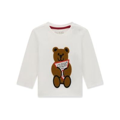 GUESS N0BI26 I3Z00 T-shirt à manches longues pour enfant Blanc GUESS N0BI26 I3Z00 T-shirt à manches longues pour enfant Blanc