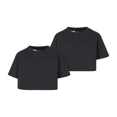Urban Classics Uck1555a-girls Short Kimono Tee 2-pack T-shirt Fille Urban Classics Uck1555a-girls Short Kimono Tee 2-pack T-shirt Fille
