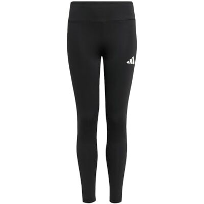 adidas Fille Train Essentials Leggings Tights, black/white/white, 14-15 Years adidas Fille Train Essentials Leggings Tights, black/white/white, 14-15 Years